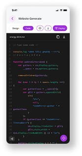 AI mobile code view